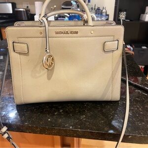 Michael Kors Beige Satchel Bag
